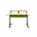 Acme Furniture Industry Inc ACME Furniture 92904 47 x 28 x 38 in. Suitor Computer Desk; Yellow & Black 92904